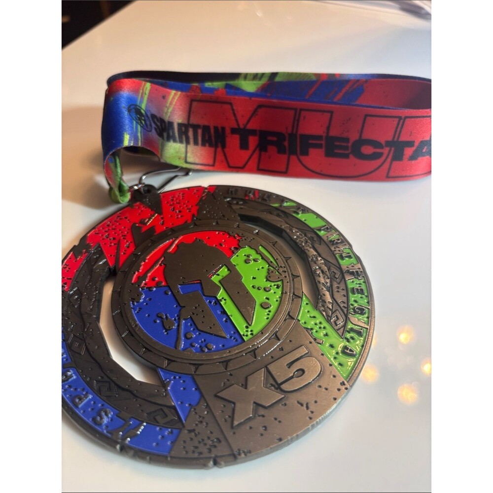 Spartan 5X Trifecta Medal 2025 Multifecta